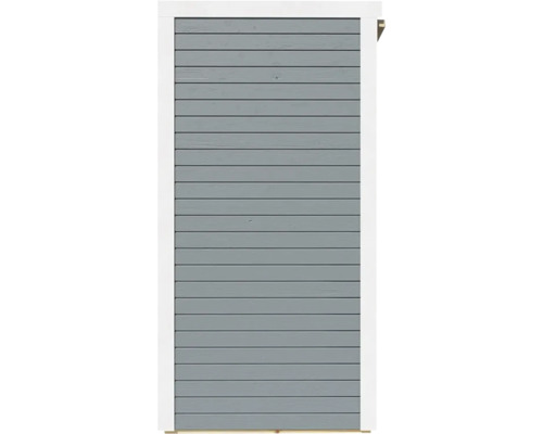 Houten buitenmuur met horizontale bekleding