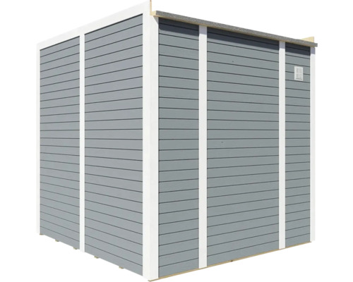 Houten tuinhuis met ventilatierooster