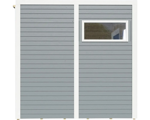 Houten wand met raam voor tuinhuis