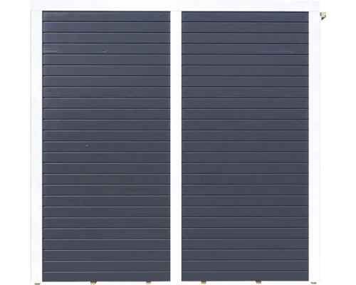 Houten schuttingelement met horizontale planken en frame