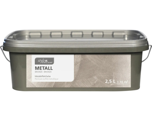 STYLECOLOR Effectverf muur Metall brons 2,5 l Metaalverf brons in een emmer van 2,5 liter