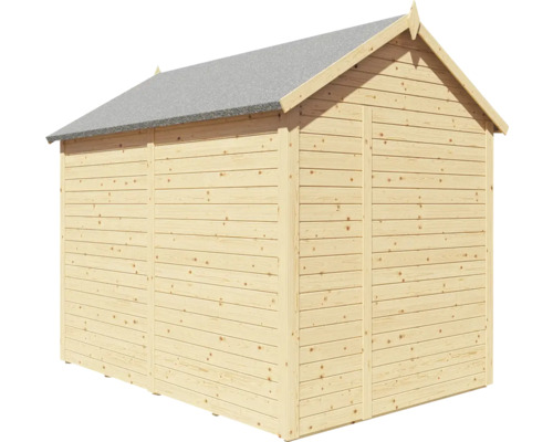 Houten tuinhuis met bitumendak