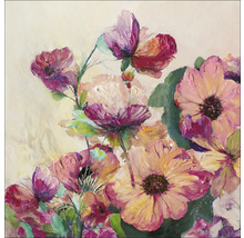 Schilderij met bloemmotief in verschillende tinten