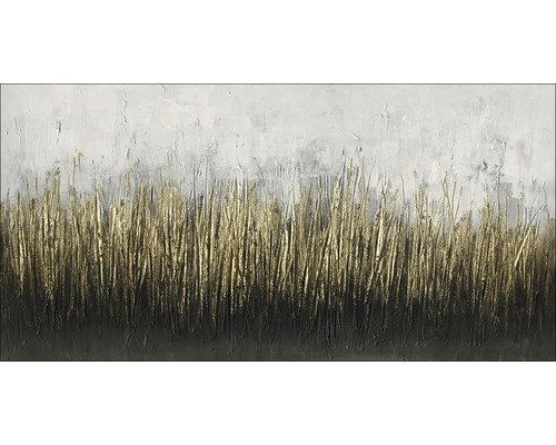 Abstract schilderij met gouden accenten