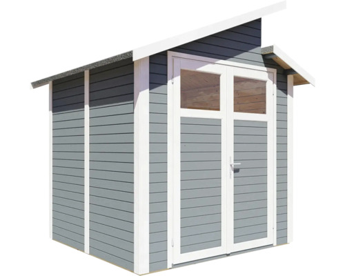 Tuinhuis met dubbele deur en lessenaarsdak