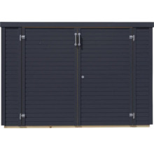 BERTILO Fietsberging - tuinkast Woodline incl. vloer antraciet, 202x106x142 cm-thumb-11 BERTILO Fietsberging - tuinkast Woodline incl. vloer antraciet, 202x106x142 cm-thumb-11
