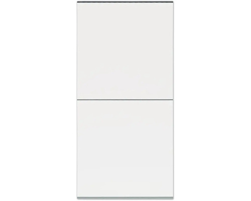 Vooraanzicht van een keukenkast met twee lades