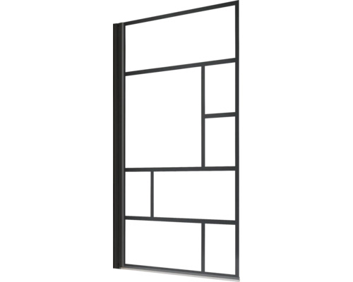 Douchescherm met frame voor badkamer