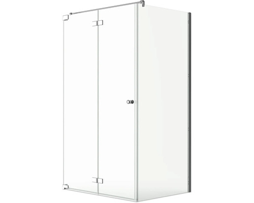 JUNGBORN Douchedeur met zijwand Sette 120x90 cm chroom