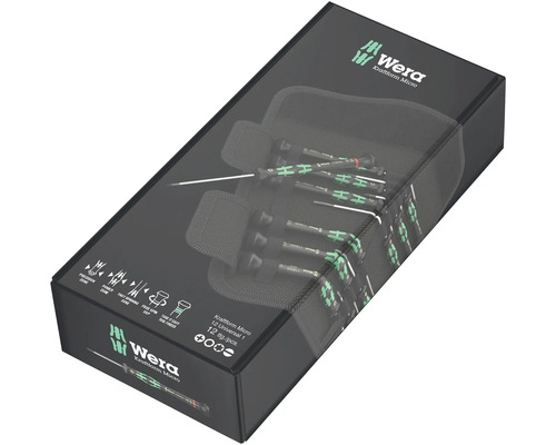 Wera Kraftform Micro schroevendraaierset in verpakking