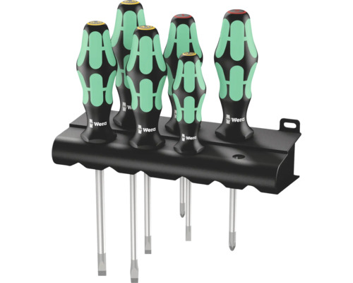 WERA Schroevendraaierset Kraftform Plus Lasertip + houder, 6‑delig