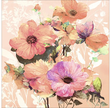 Illustratie van bloemen op canvas