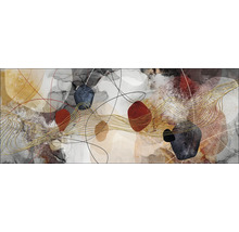Abstract schilderij met vormen en lijnen