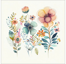 Illustratie van diverse bloemen en bladeren