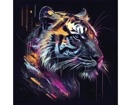 Abstracte illustratie van een tijgerkop
