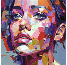 Schilderij van een abstract vrouwenportret