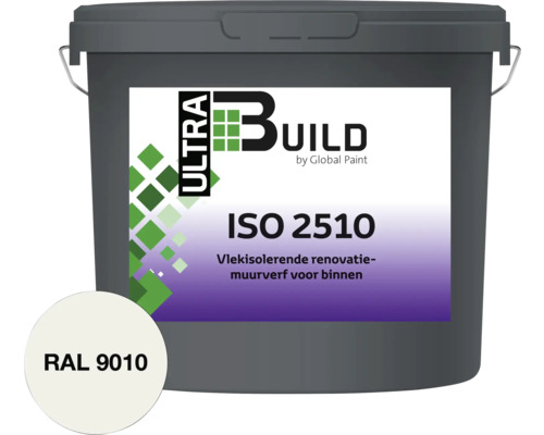 BUILD Ultra ISO-2510 isolerende muurverf RAL 9010 5 l