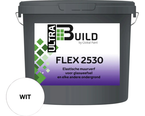 BUILD Ultra Flex-2530 muurverf wit 10 l