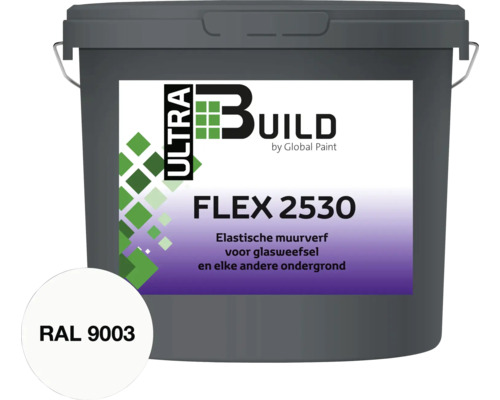 BUILD Ultra Flex-2530 muurverf RAL 9003 10 l