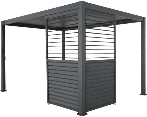 Paviljoen met lamellenwand voor buiten