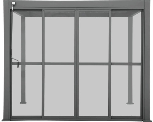 MIRADOR Schuifdeur polycarbonaat tbv terrasoverkapping Classic DeLuxe 360, antraciet 340 x 235 cm Schuifdeur voor tuinpaviljoen