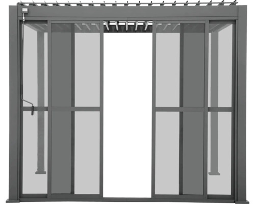 Pergola met schuifdeuren voor buiten