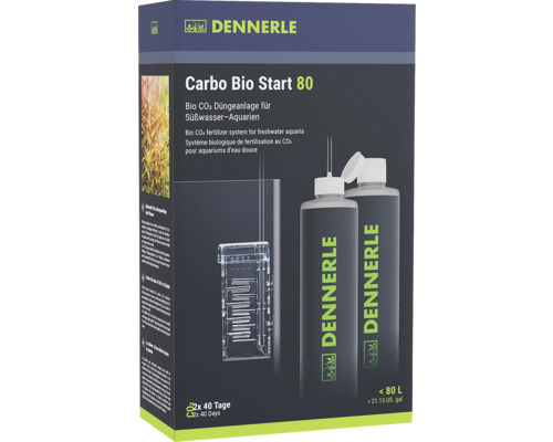 DENNERLE Bio CO2 systeem Carbo Bio Start 80 voor aquaria tot 80 L voor max. 40 dagen