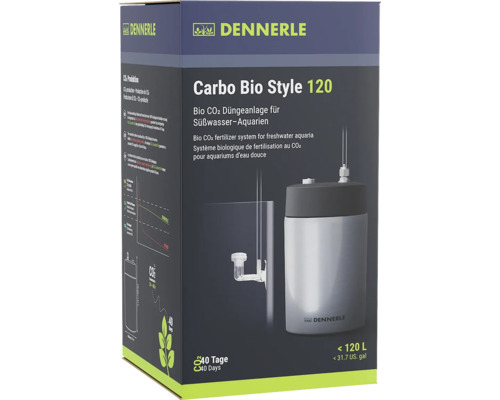 Dennerle Carbo Bio Style 120 CO2-bemestingssysteem voor zoetwateraquaria in verpakking