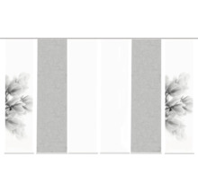 HOME FASHION Paneelgordijn Kessi grijs 60x245 cm set van 6