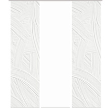 HOME FASHION Paneelgordijn Talia wit 60x245 cm set van 3