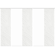 HOME FASHION Paneelgordijn Talia wit 60x245 cm set van 5