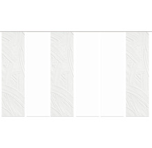 HOME FASHION Paneelgordijn Talia wit 60x245 cm set van 6