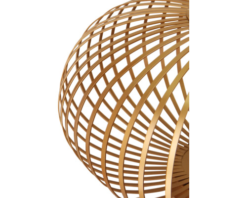 Bolvormige hanglamp van metalen strips