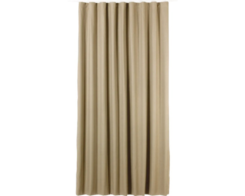 Beige gordijn van stof