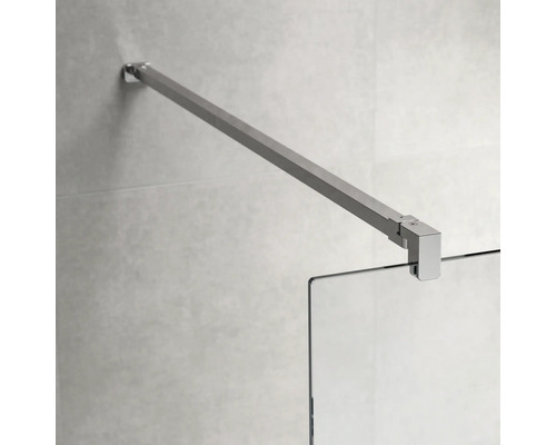 Douchescherm stabilisatiestang voor wandmontage