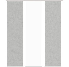 HOME FASHION Paneelgordijn Pive zilver 60x245 cm set van 3