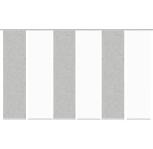 HOME FASHION Paneelgordijn Pive zilver 60x245 cm set van 6