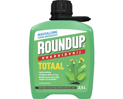 ROUNDUP Onkruidvrij Totaal navulling 2,5 liter Roundup Onkruidvrij Totaal navulling voor drukspuit, 2,5 liter