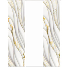 Decoratief paneel met marmerlook in wit en goud