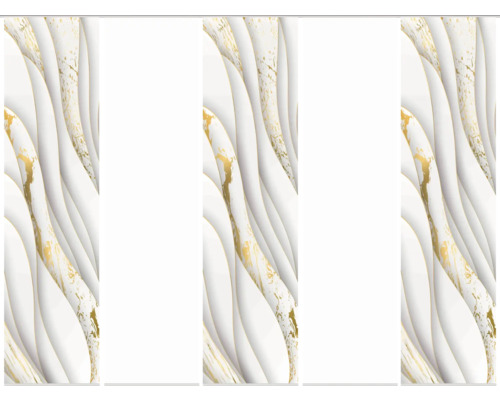 HOME FASHION PaneelgordijnGuldo goud 60x245 cm set van 5