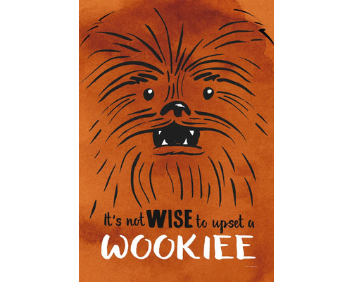 KOMAR Schilderij canvas Star Wars Don´t Upset Wookiee 40x60 cm