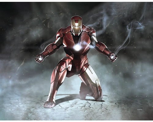 KOMAR Schilderij canvas Iron Man Charging 30x40 cm