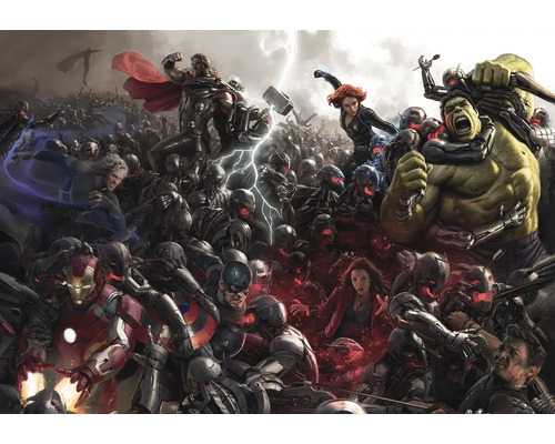 KOMAR Schilderij canvas Avengers War 40x60 cm