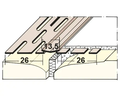 PROTEKTOR Bewegingsvoegprofiel zacht pvc voor pleisterlaagdikte 1 mm, 25000 mm