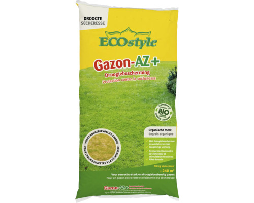 ECOSTYLE Gazon AZ+ droogtebescherming 18 kg ECOstyle Gazon-AZ+ meststof voor droogtebestendig gazon, 18 kg