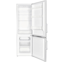 Geopende koelkast met vriesvak en opbergvakken