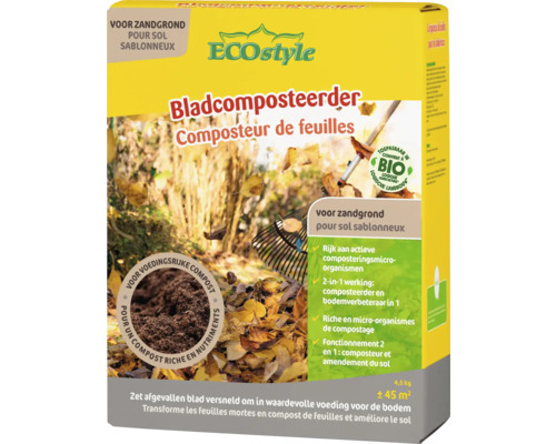 ECOSTYLE Bladcomposteerder zandgrond 4,5 kg Eco Style bladcomposteerder voor zandgrond