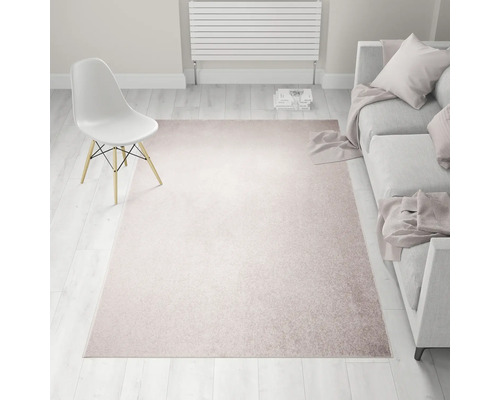 Een woonkamer met een bank, een stoel en een vloerkleed.