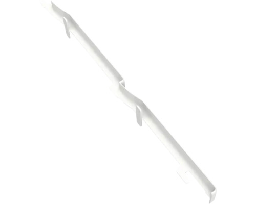 Witte bevestigingsrail van kunststof