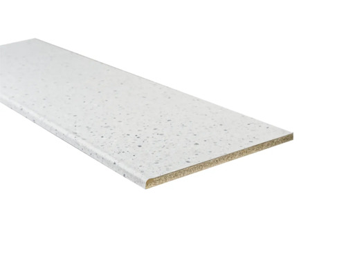 Aanrechtblad met waterkering terazzo E14-412MT, 3250x600x28mm